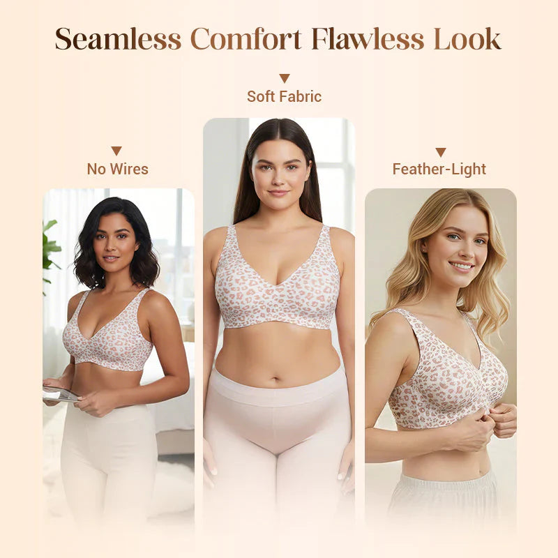Jelly Wireless Women's Comfortable Wireless Bras Push Up
