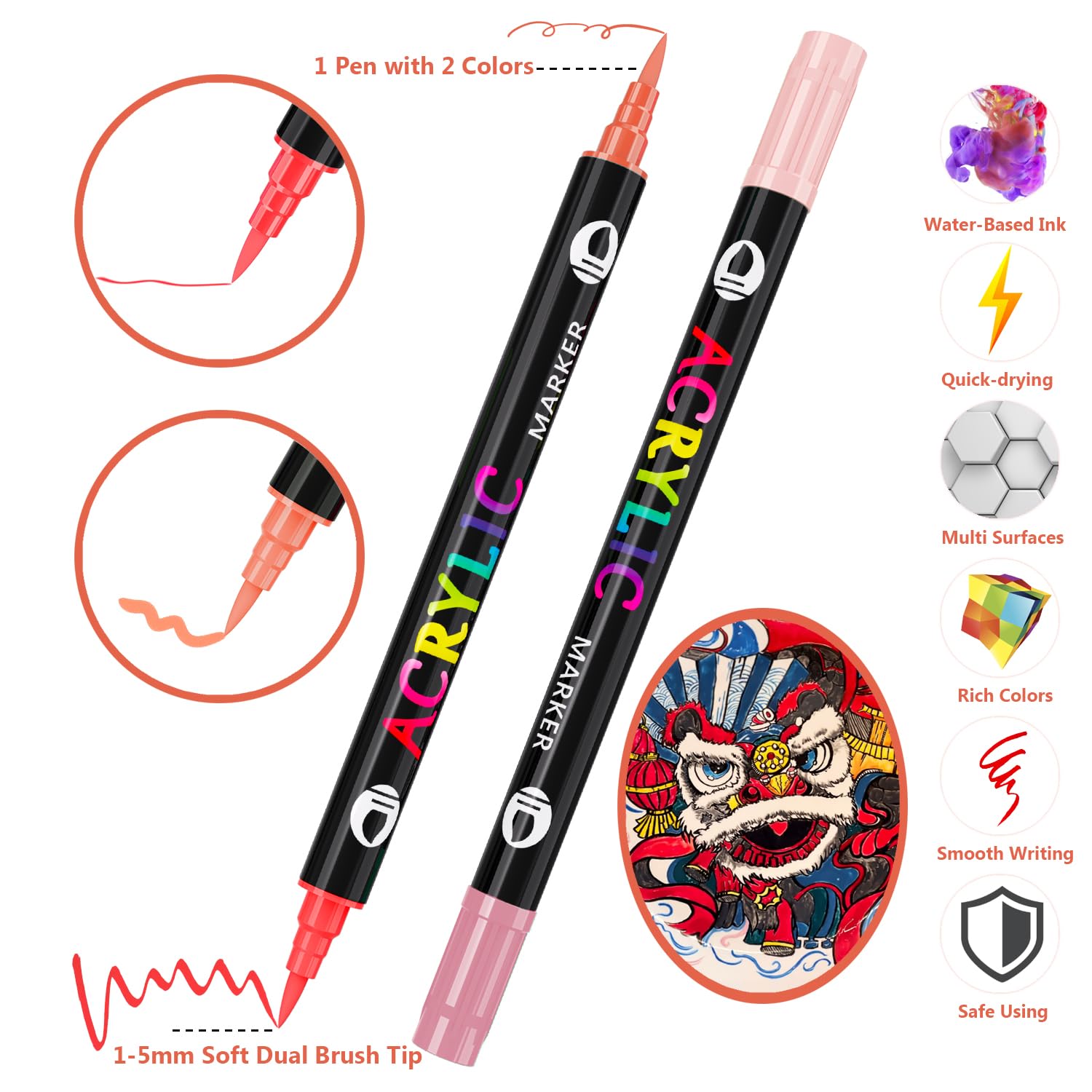 Acrylic Pens for Stones