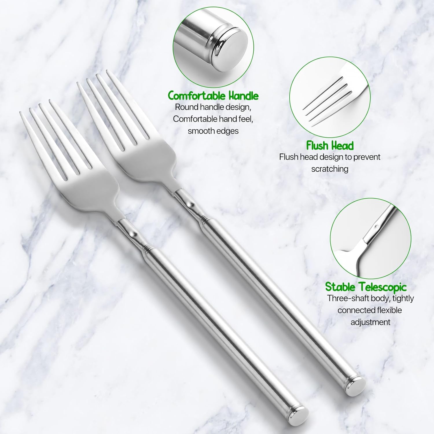 Extendable Telescopic Fork for Jokes