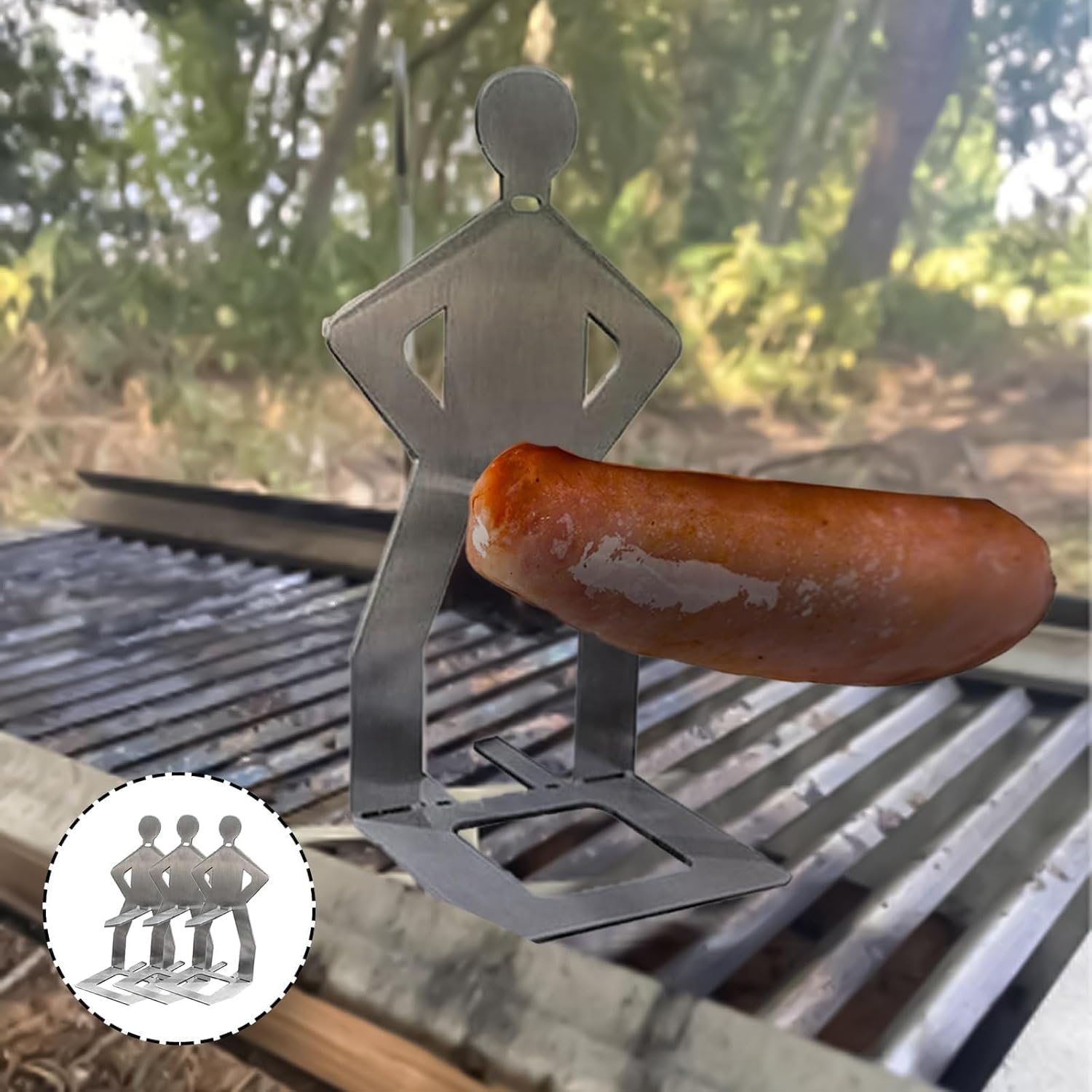 Camping Grill & BBQ Stand Set, Premium BBQ Accessories for Men