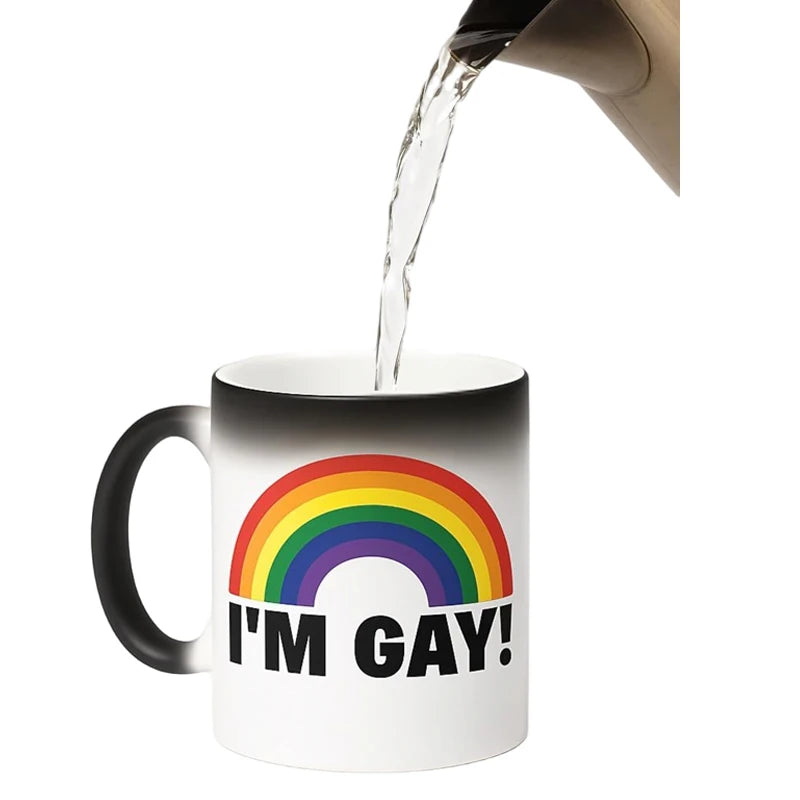 Gay Rainbow Heat-Change Mug