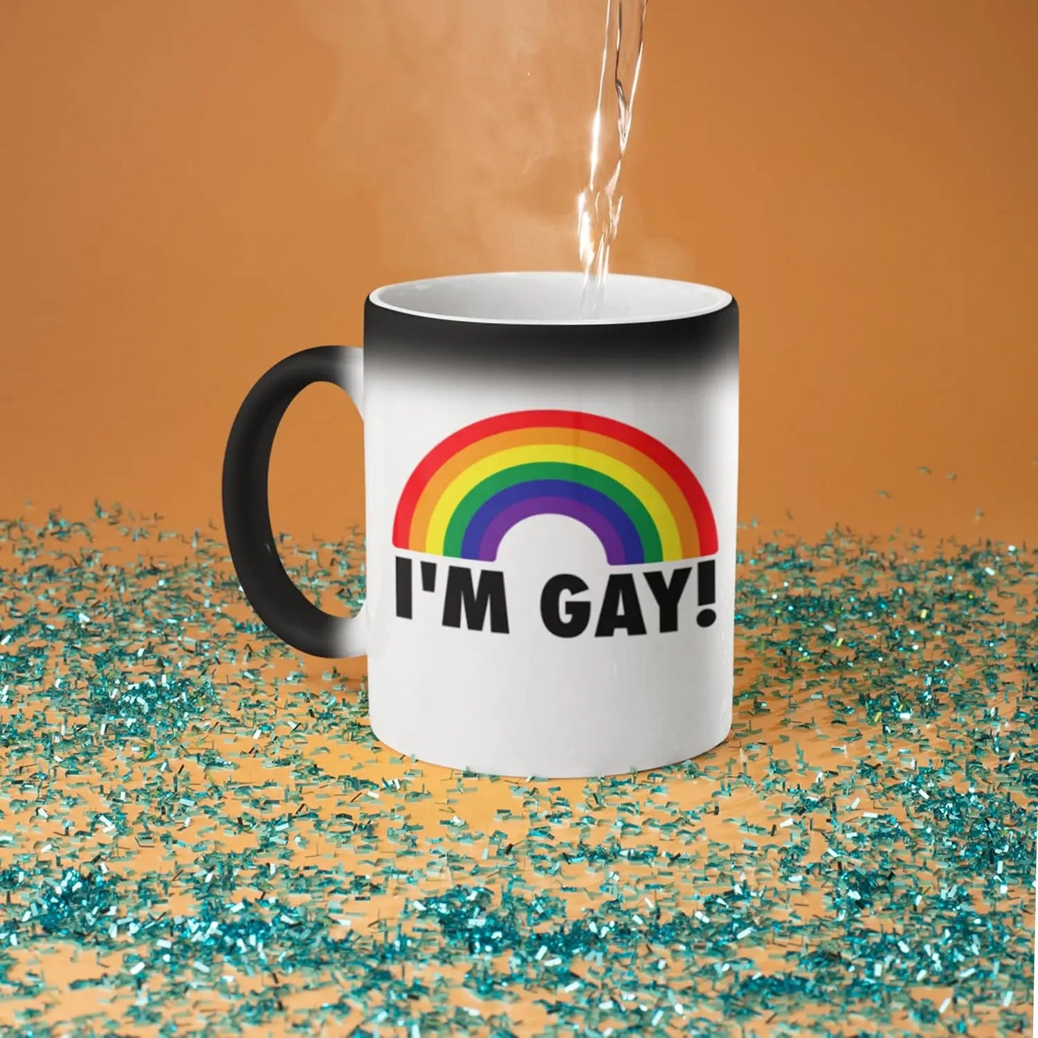Gay Rainbow Heat-Change Mug