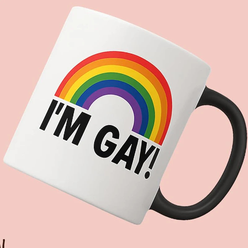 Gay Rainbow Heat-Change Mug